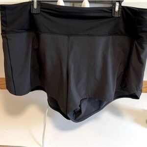 Lululemon speed up shorts size 16. High rise 4” length and lined. Color black